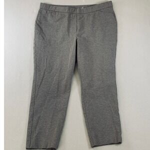 J.Jill Women's Ponte Slim Leg Pull On Knit Pants Mocha Gray Plus Size 3X